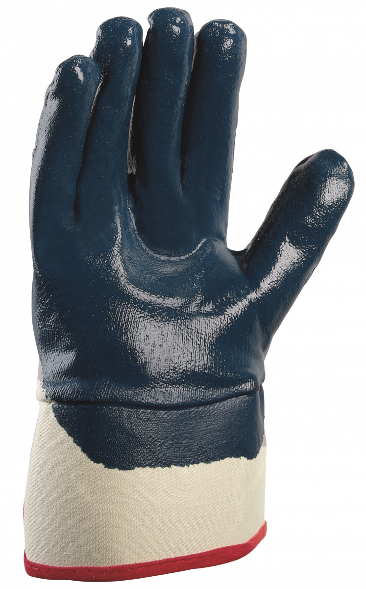 BIG-TEXXOR-Nitril-Handschuhe, beige/blau