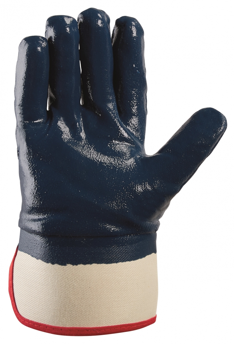 BIG-TEXXOR-Nitril-Handschuhe, beige/blau