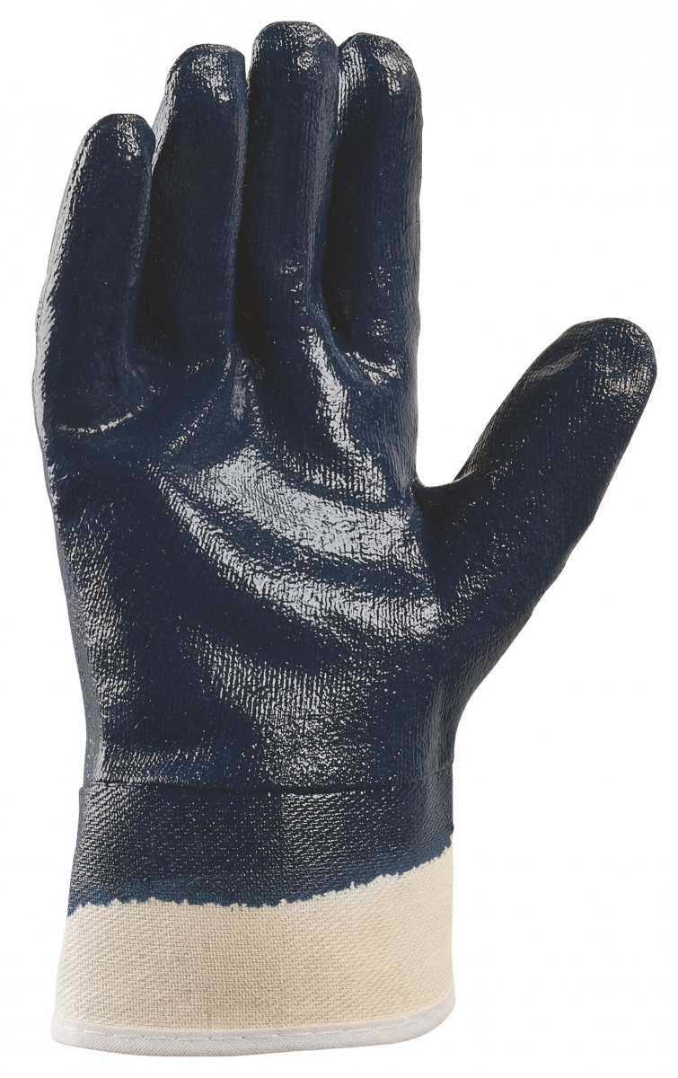 BIG-TEXXOR-Nitril-Handschuhe, beige/blau