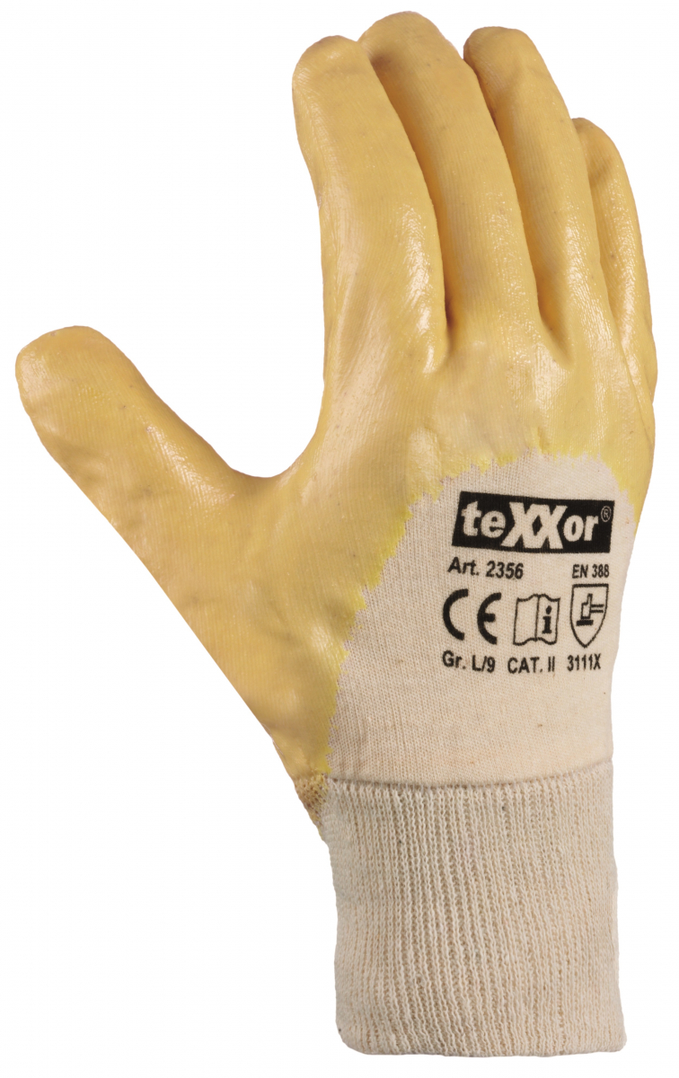 BIG-TEXXOR-Nitril-Handschuhe, gelb