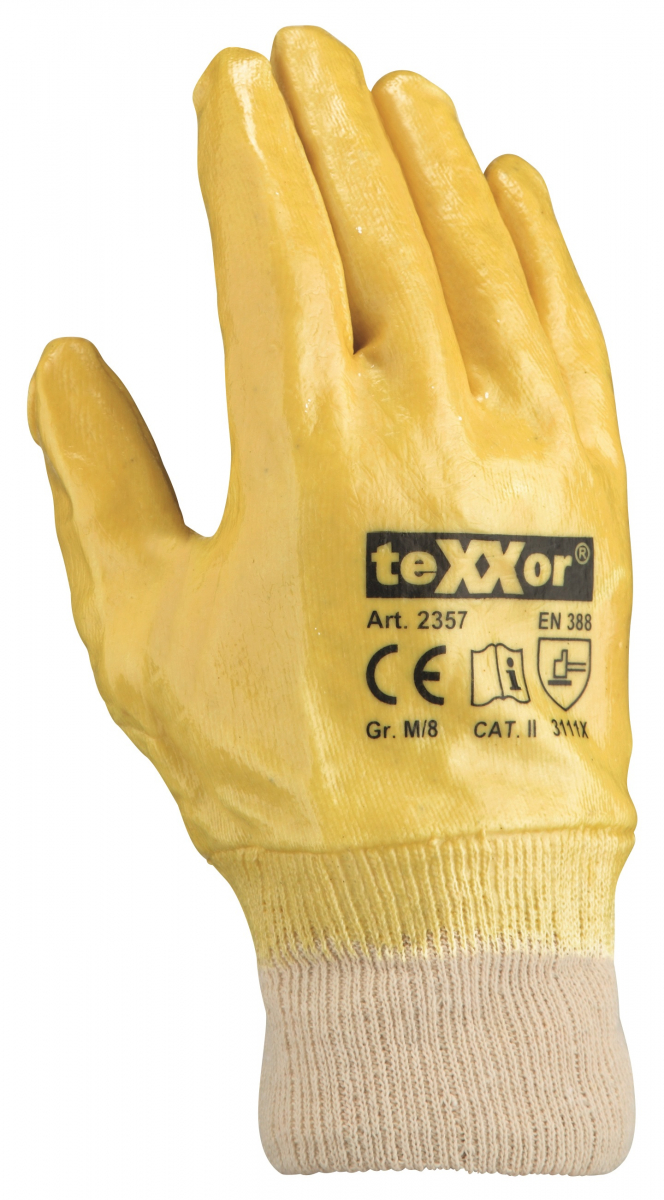 BIG-TEXXOR-Nitril-Handschuhe, gelb