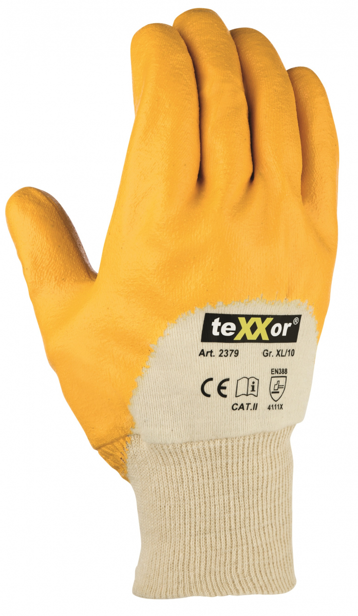 BIG-TEXXOR-Nitril-Handschuhe, gelb