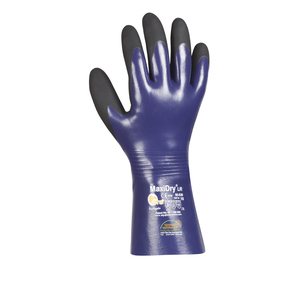 BIG-ATG-Nitril-Chemikalienschutzhandschuhe, MaxiDry Plus, blau/schwarz