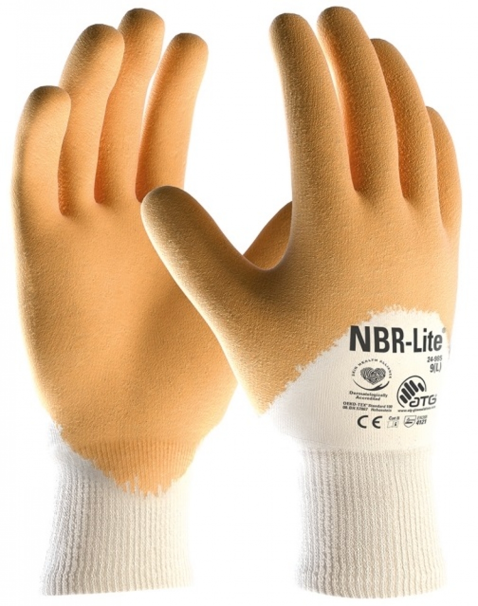 BIG-ATG-Nitril-Handschuhe, NBR-Lite, beige/gelb