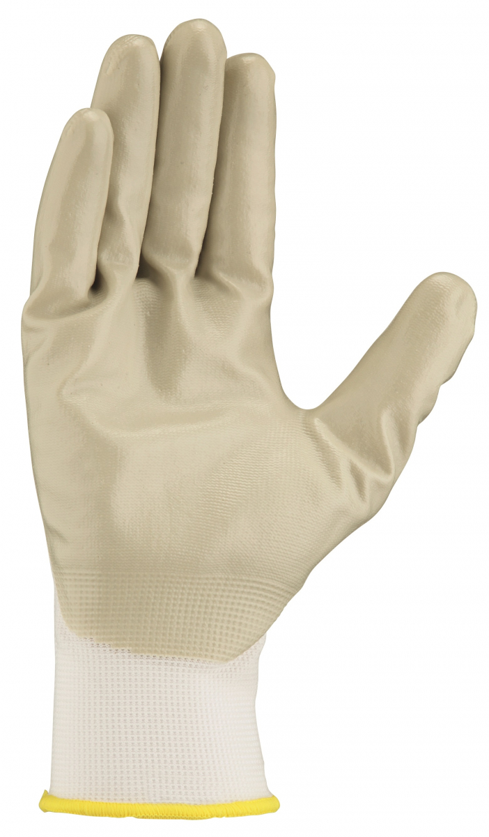 BIG-TEXXOR-Nylon-Strickhandschuhe, weiß/grau
