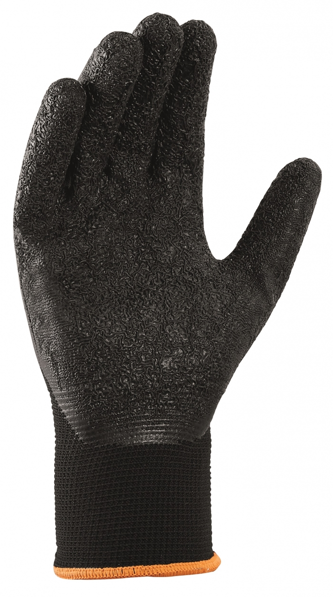 BIG-TEXXOR-Polyester-Strickhandschuhe, schwarz/schwarz
