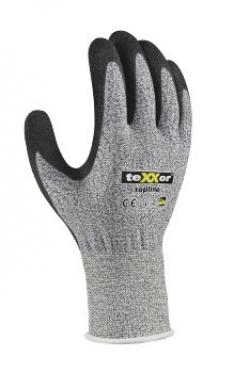 BIG-TEXXOR-Nitril-Schnittschutzhandschuhe, grau meliert / schwarz