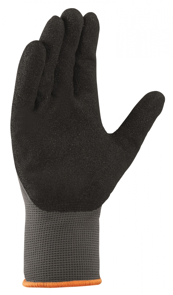 BIG-TEXXOR-Nylon-Strickhandschuhe, grau/schwarz