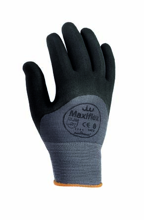 BIG-ATG-Nylon-Strickhandschuhe, MaxiFlex Ultimate, grau/schwarz