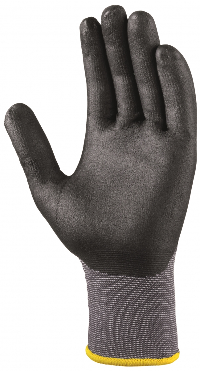 BIG-TEXXOR-Nylon-Strickhandschuhe, black touch, grau/schwarz