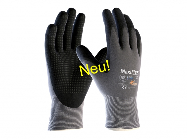 BIG-ATG-Nylon-Strickhandschuhe, MaxiFlex Endurance AD-APT, grau/schwarz