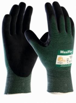 BIG-ATG-Schnittschutz-Strickhandschuhe, MaxiFlex Cut, grün/schwarz