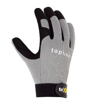 BIG-TEXXOR-Kunstlederhandschuhe, Fresno, grau/schwarz