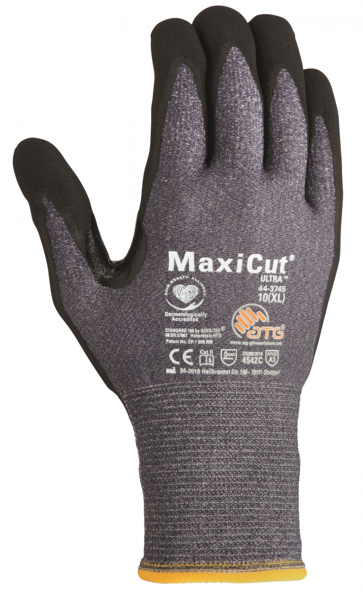 BIG-ATG-Schnittschutz-Strickhandschuhe, MaxiCut Ultra, als SB-Verpackung, blau/schwarz
