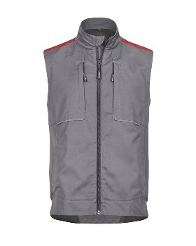 4PROTECT® Workwear Weste, grau/rot