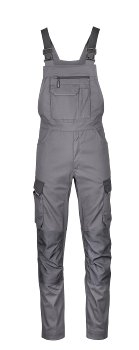 4PROTECT® Workwear Latzhose, grau/schwarz