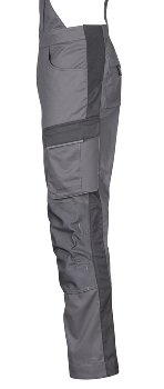 4PROTECT® Workwear Latzhose, grau/schwarz