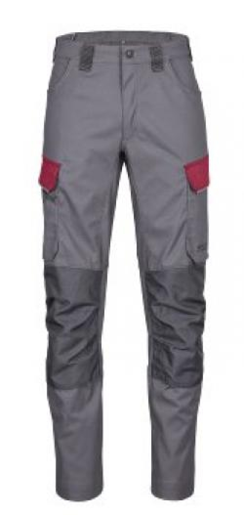 4PROTECT® Workwear Herren-Hose, grau/rot