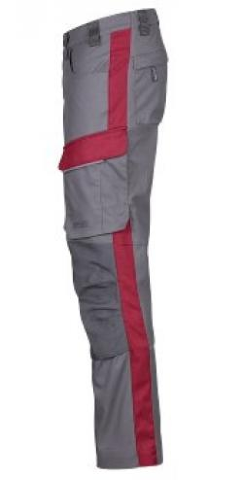 4PROTECT® Workwear Herren-Hose, grau/rot