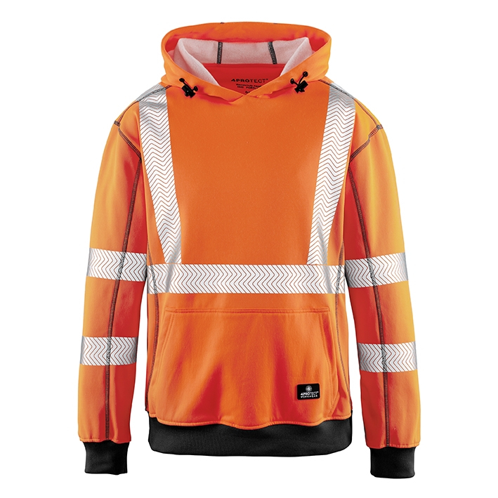 BIG- 4Protect Warn- Wetterschutz- Hoodie PORTLAND, Farbe: leuchtorange