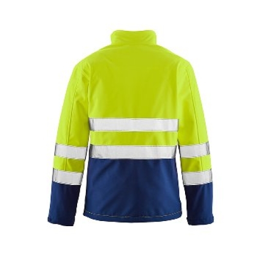 BIG-4-Protect-Warn-Wetterschutz-Softshell-Jacke, Pittsburgh, leuchtgelb/navy
