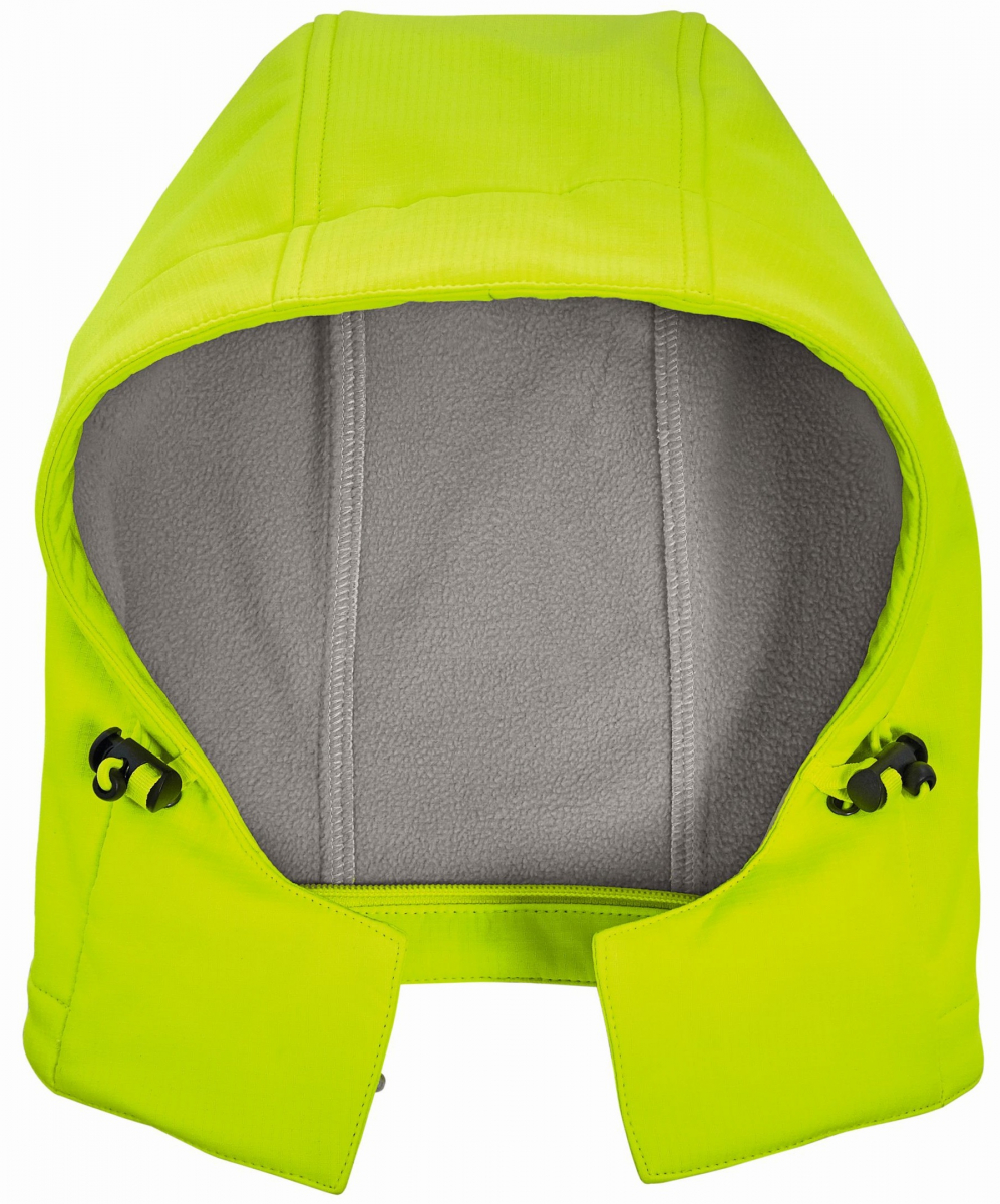 BIG-4-Protect-Warnschutz-Softshell-Kapuze, lieferbar ab Mitte 10/19, leuchtgelb