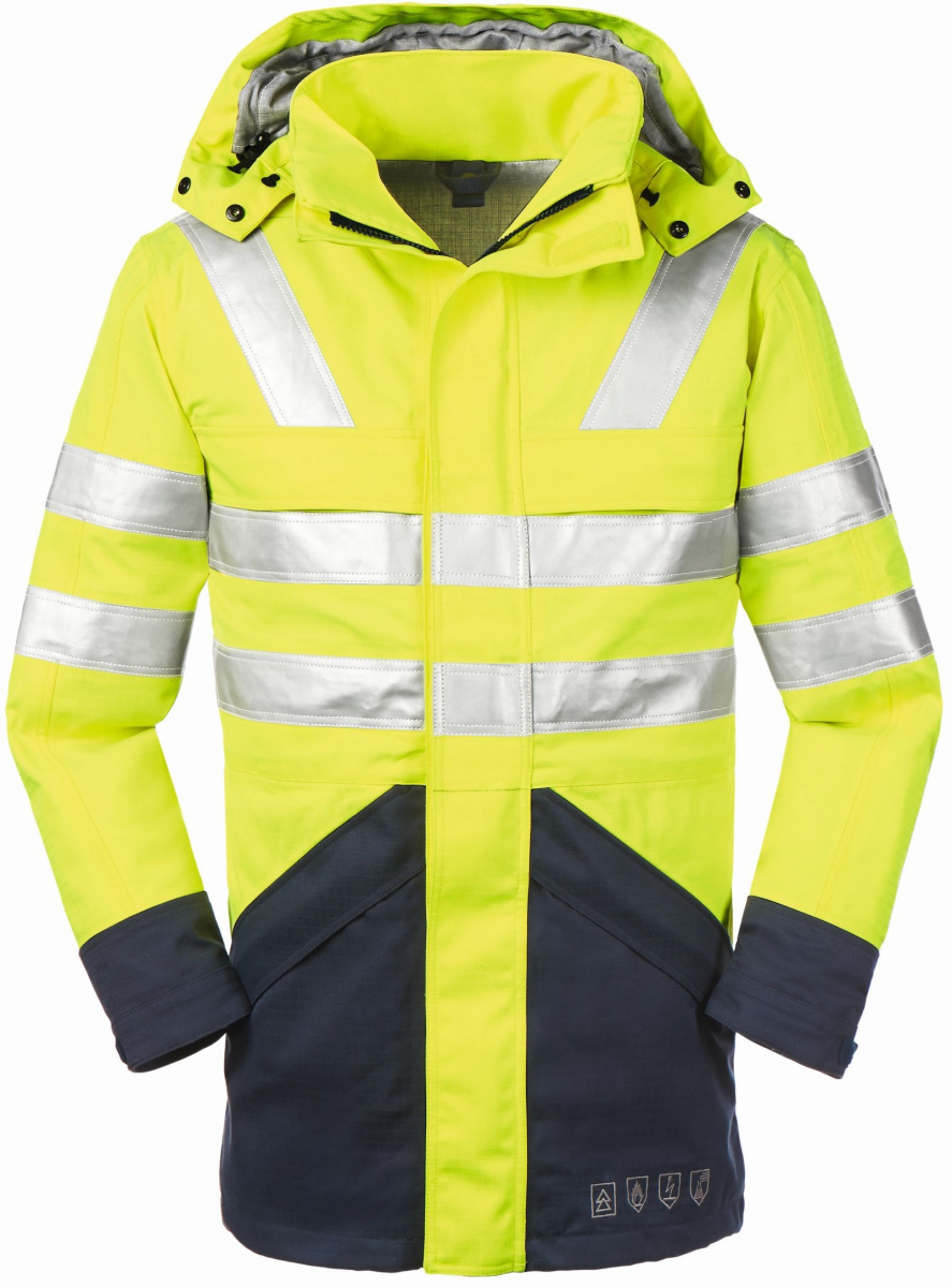 BIG-4-Protect-Multinorm-Warnschutz-Parka, Edmonton, leuchtgelb/navy