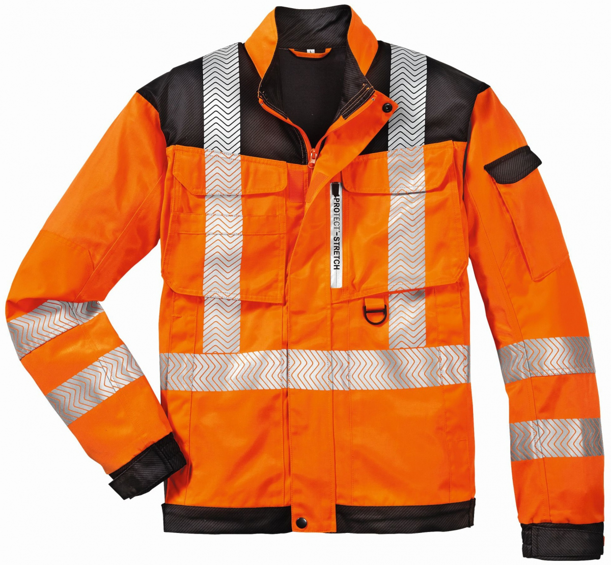 BIG-4-Protect-Warnschutz-Bundjacke, Kentucky, leuchtorange/grau