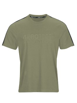 4PROTECT® Brand-T-Shirt, oliv/schwarz