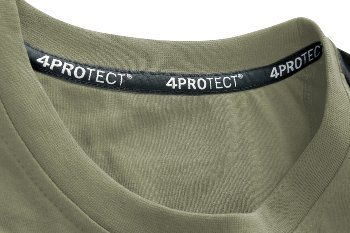 4PROTECT® Brand-T-Shirt, oliv/schwarz