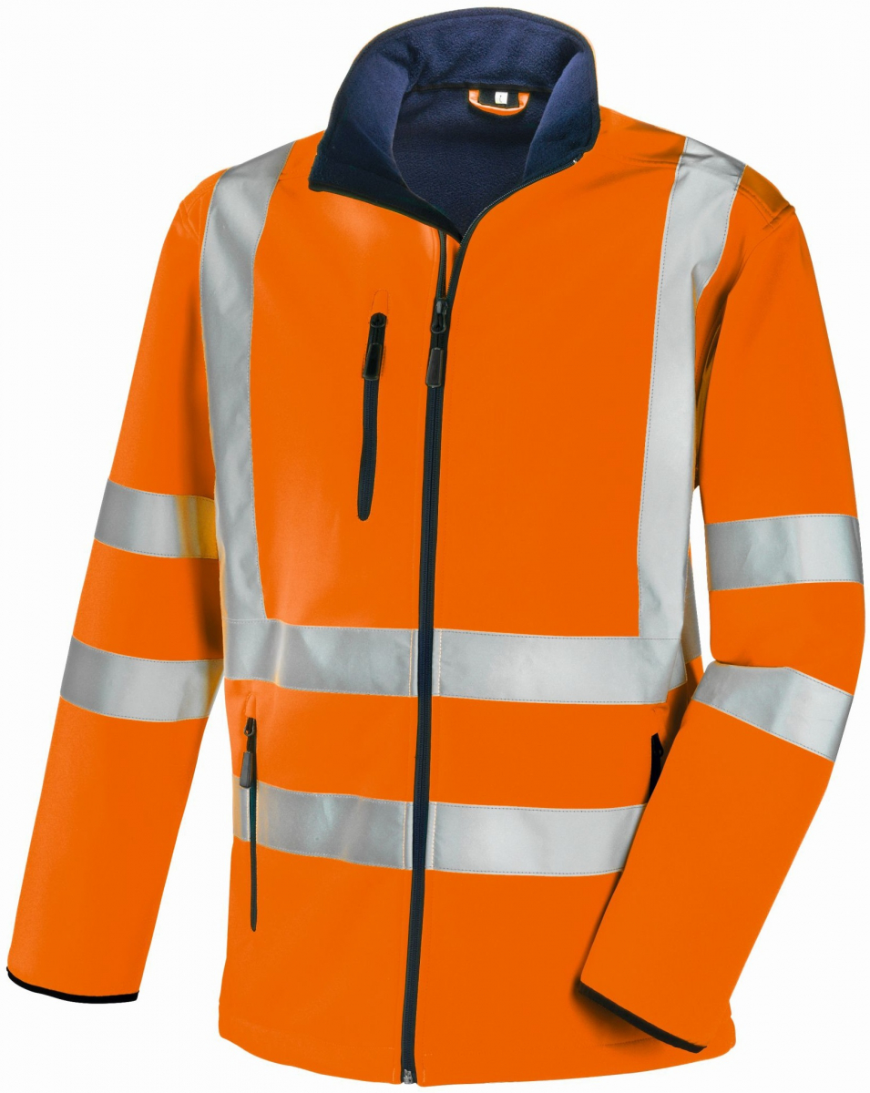 BIG-TEXXOR-Warnschutz-Softshelljacke, Niagara, leuchtorange
