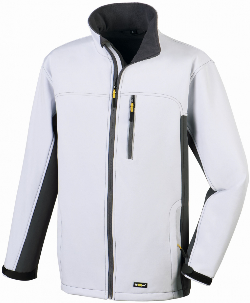 BIG-TEXXOR-Softshelljacke, Skagen, weiß/grau