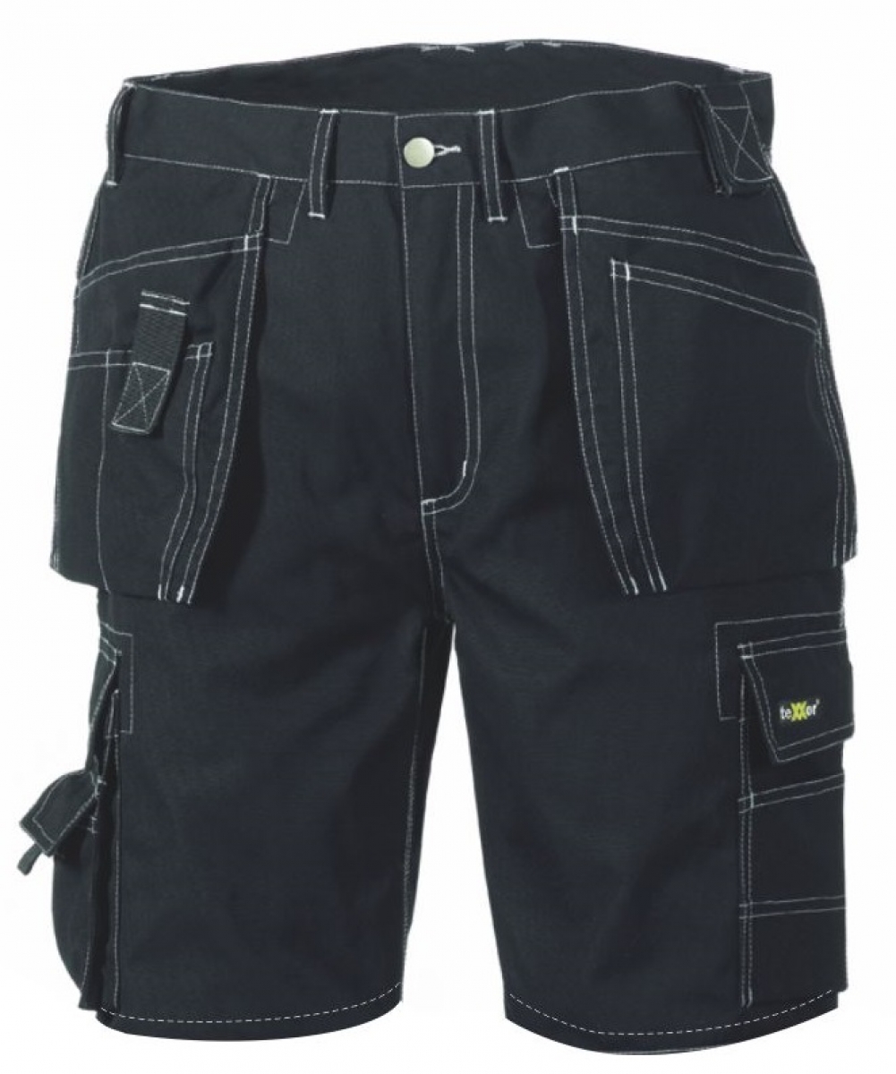 BIG-TEXXOR-Canvas-Shorts, Bermuda, 270g/m, schwarz/schwarz