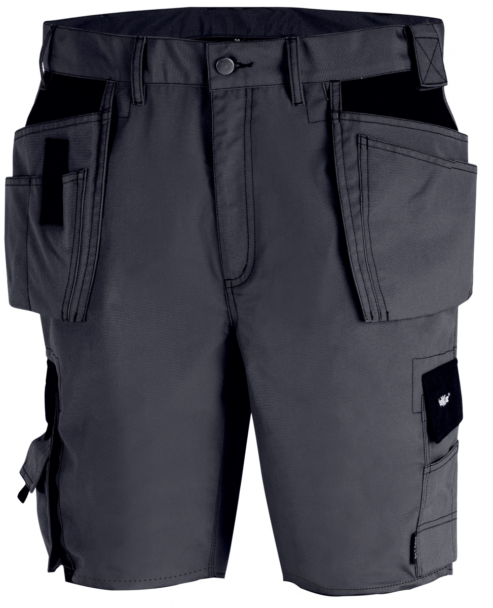 BIG-TEXXOR-Canvas-Shorts, Bermuda, grau/schwarz