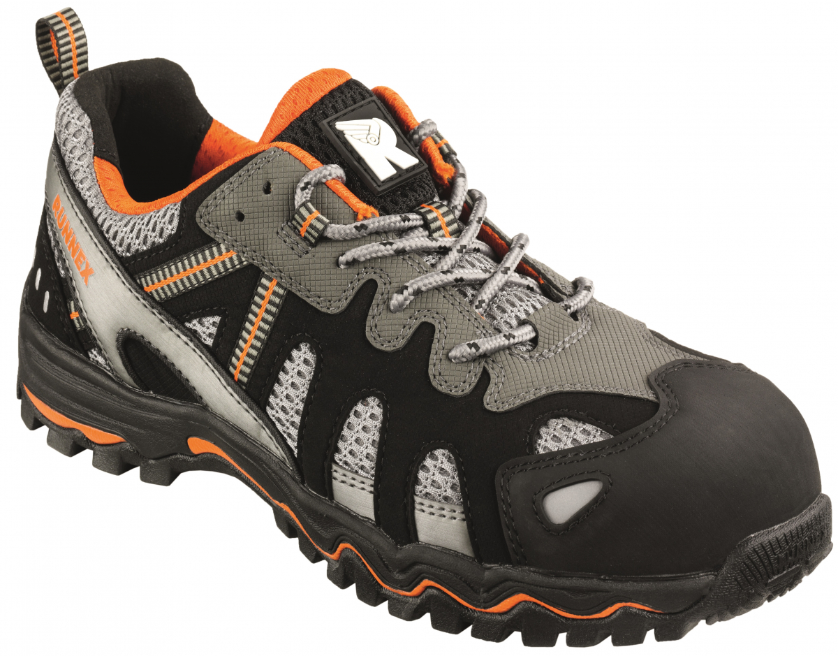 BIG-ruNNex-S1-Sicherheitshalbschuhe, LightStar, schwarz/grau/orange