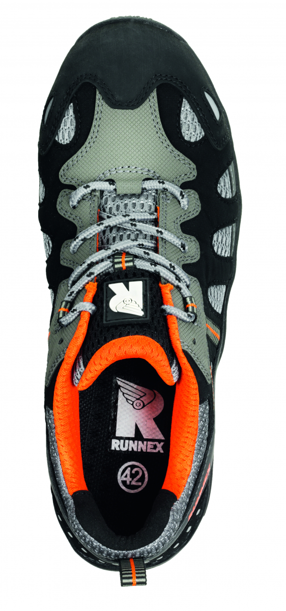 BIG-ruNNex-S1-Sicherheitshalbschuhe, LightStar, schwarz/grau/orange