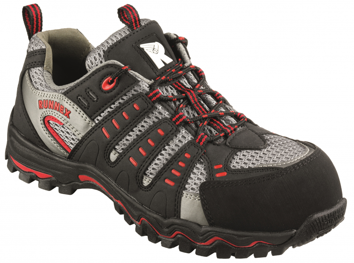 BIG-ruNNex-S1-Sicherheitshalbschuhe, LightStar, schwarz/grau/rot