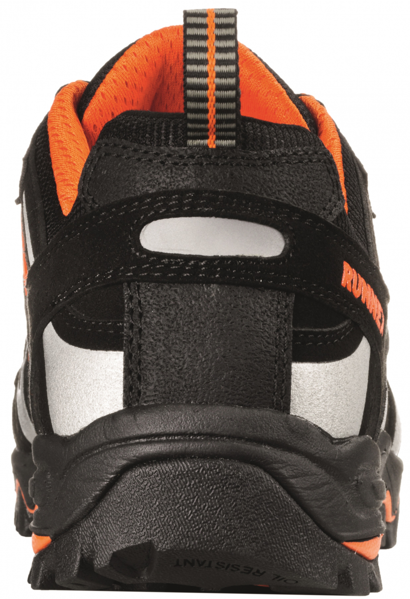 BIG-ruNNex-S1P-Sicherheitshalbschuhe, LightStar, schwarz/orange/silber