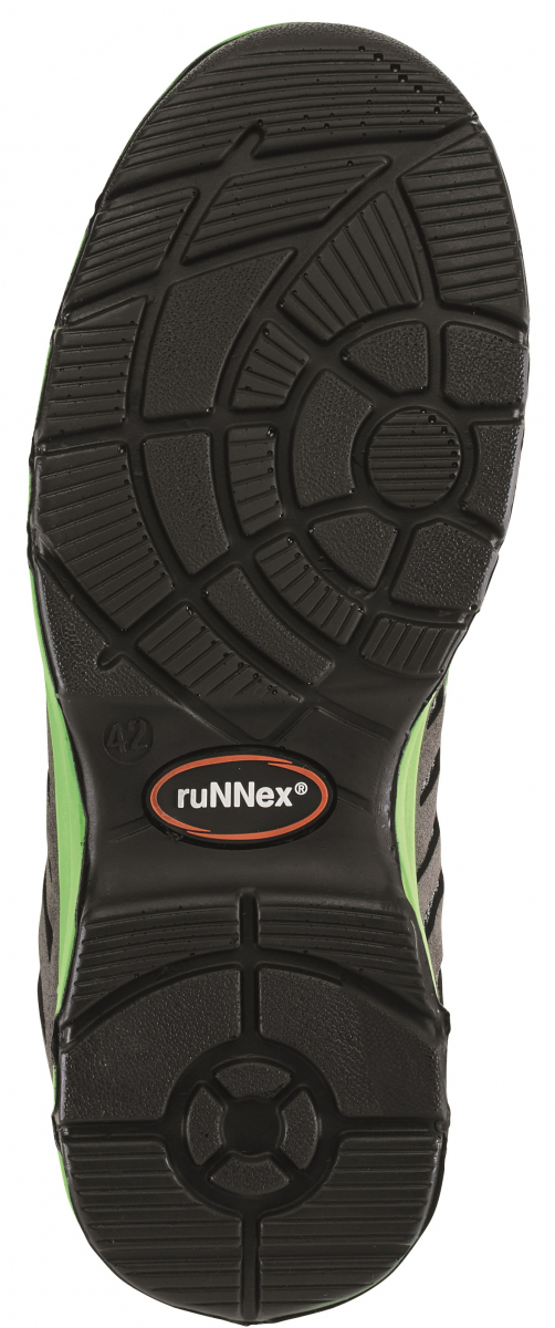 BIG-ruNNex-S1P-Sicherheitshalbschuhe, FlexStar, grau/grün