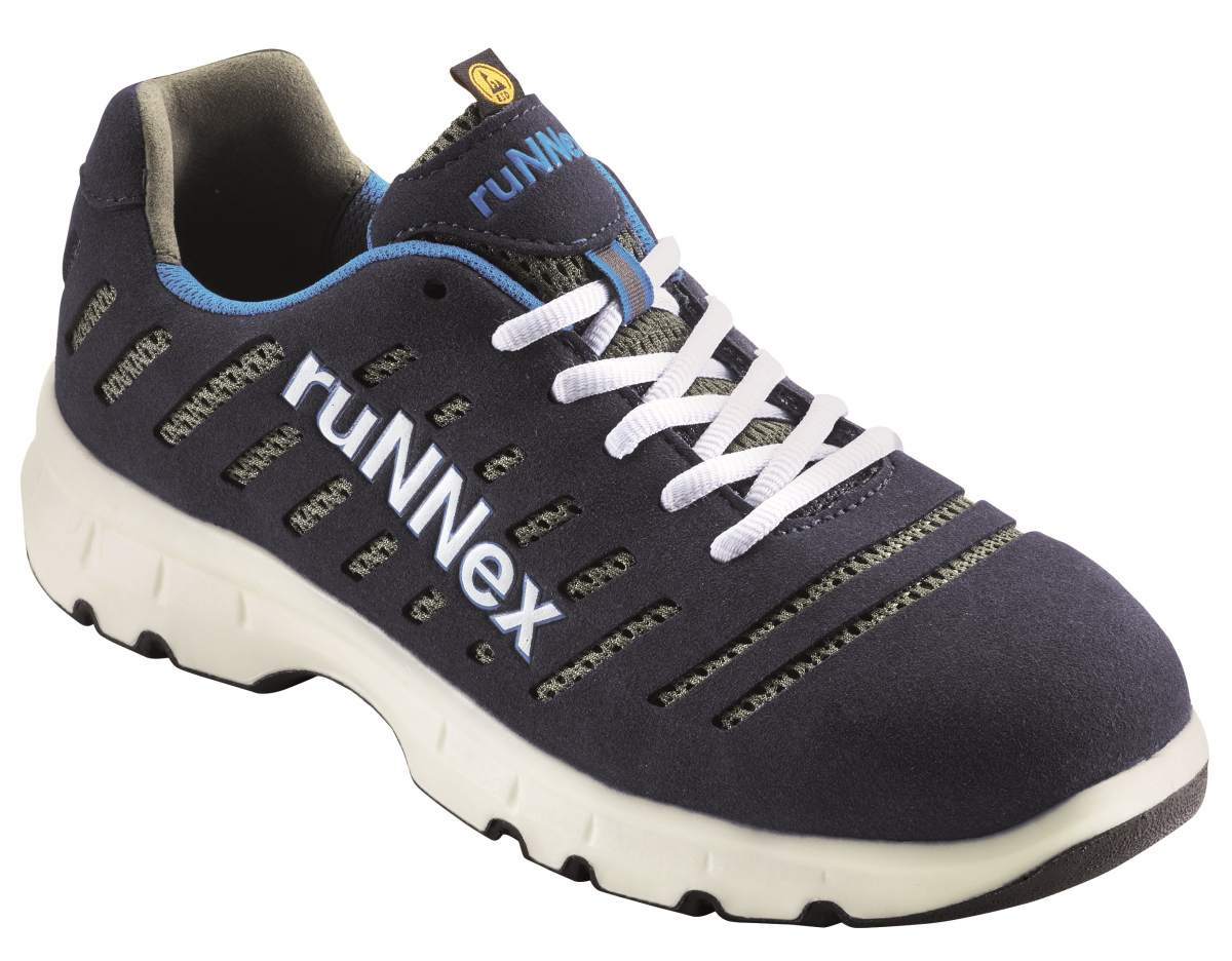 BIG-ruNNex-S1P-Sicherheitshalbschuhe, FlexStar, blau/weiß/grau