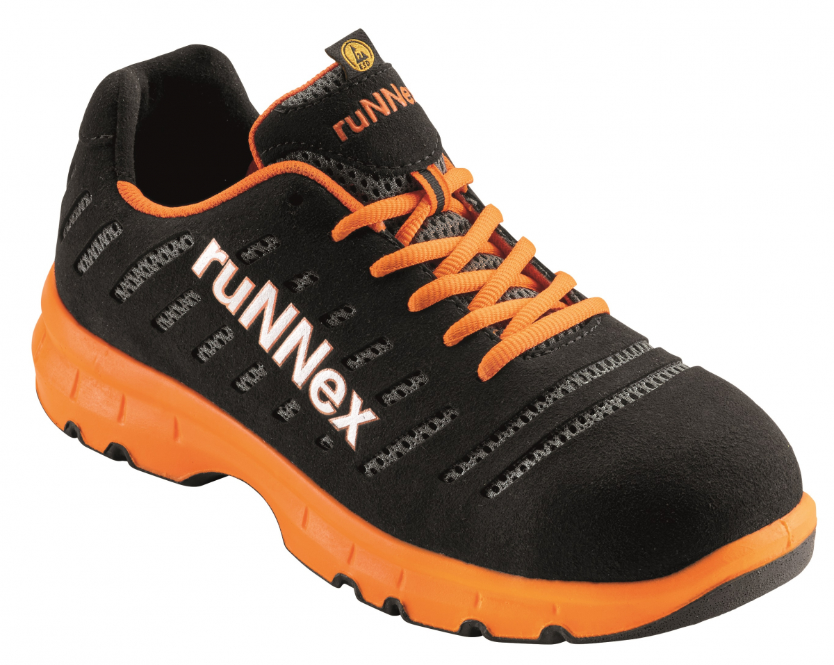 BIG-ruNNex-S1P-Sicherheitshalbschuhe, FlexStar, schwarz/orange