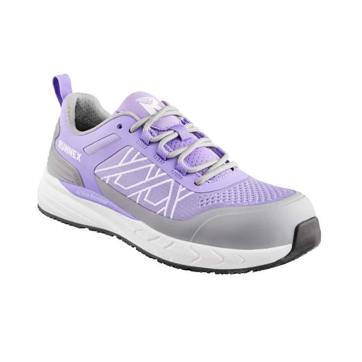BIG-ruNNex-S1P, Damen-Sicherheitshalbschuhe, GirlStar, violett/grau/weiß