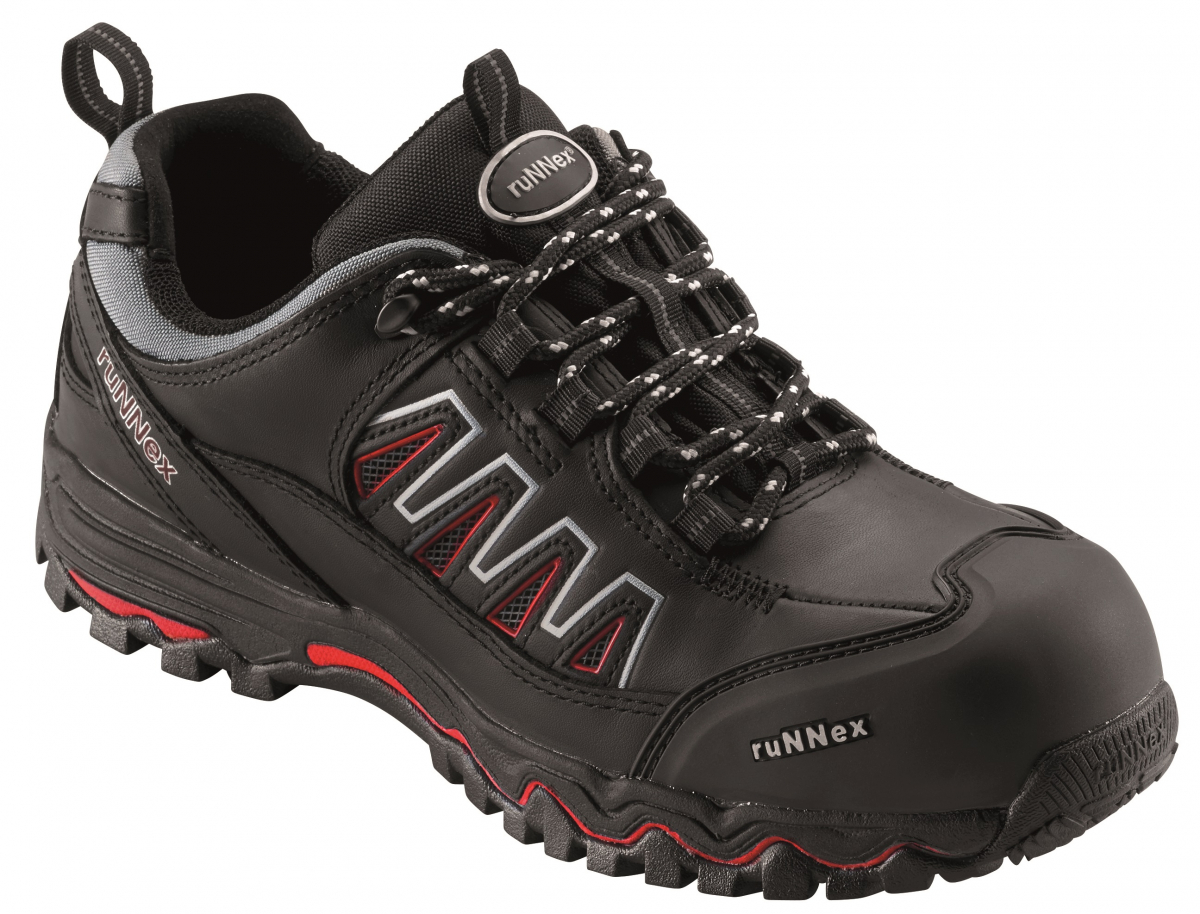 BIG-ruNNex-S3-Sicherheitshalbschuhe, LightStar, schwarz/rot