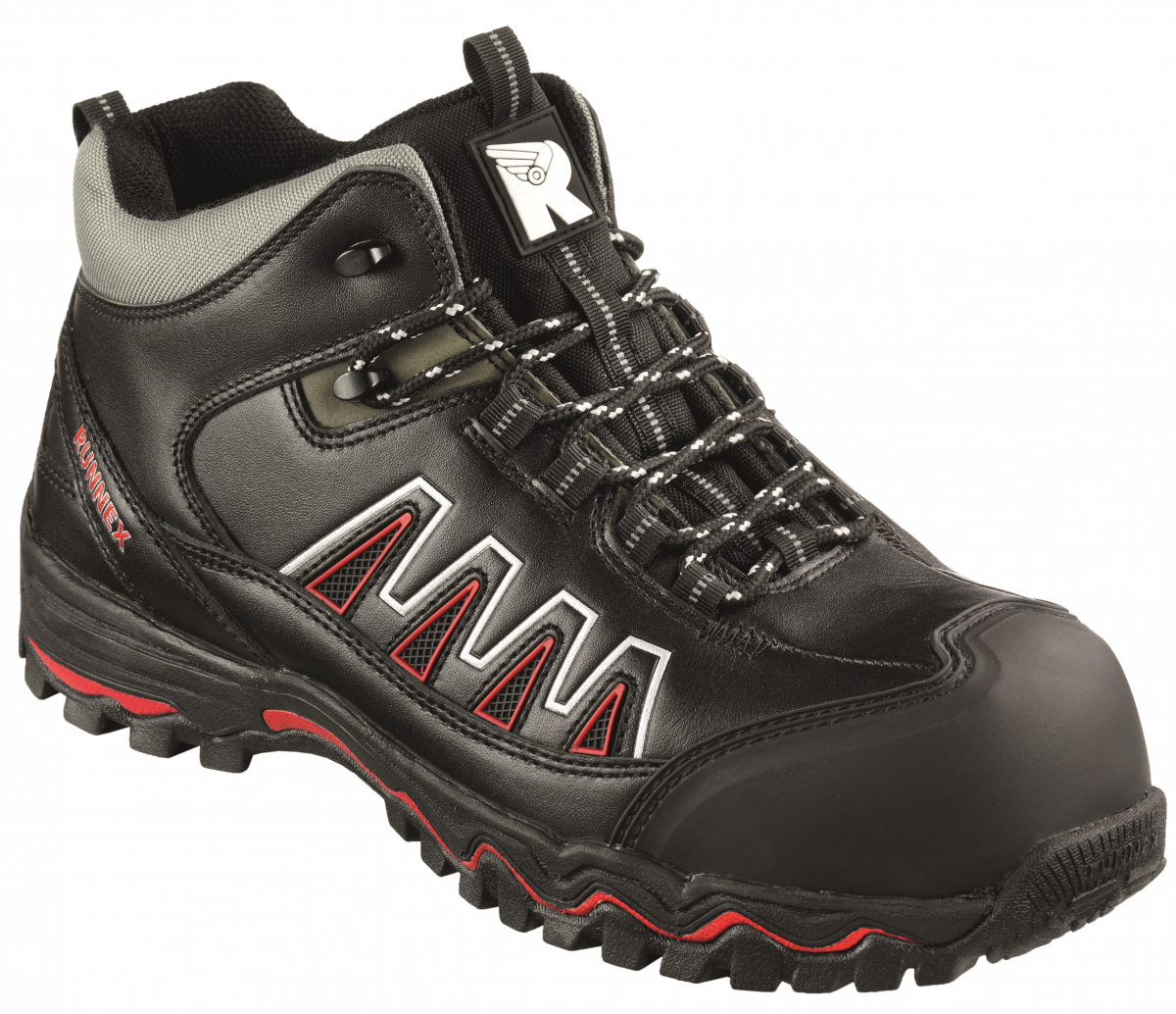 BIG-ruNNex-S3-Sicherheitsschnürstiefel, LightStar, schwarz/rot