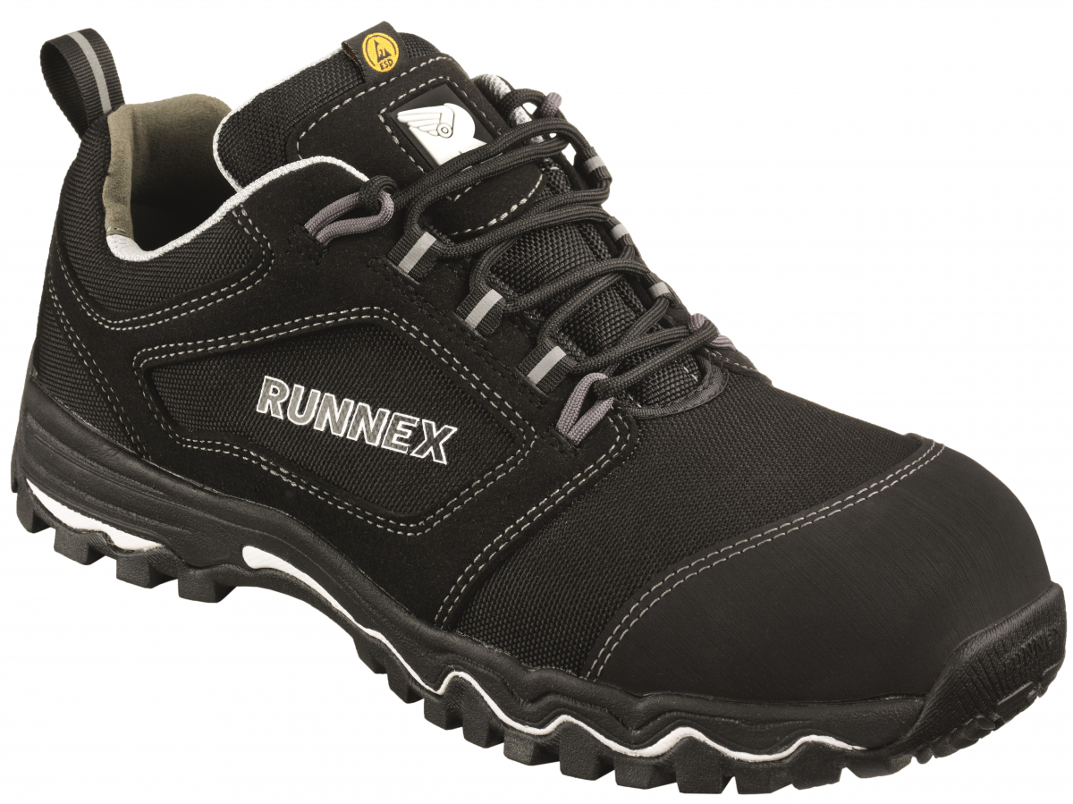 BIG-ruNNex-S3-Sicherheitshalbschuhe, LightStar, schwarz/weiß/grau
