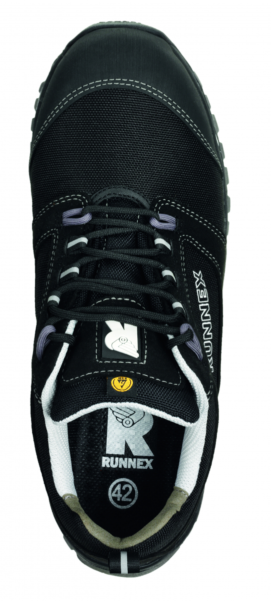 BIG-ruNNex-S3-Sicherheitshalbschuhe, LightStar, schwarz/weiß/grau