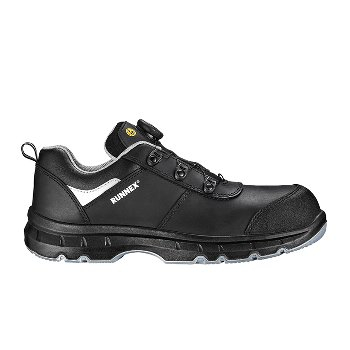 BIG-ruNNex-S3S-ESD Sicherheitshalbschuh, atop Flexstar, schwarz/grau