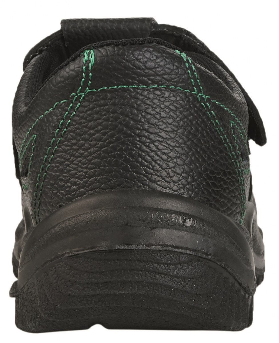 BIG-TEXXOR-S1-Sicherheitsklettsandalen, GAP, schwarz/grün