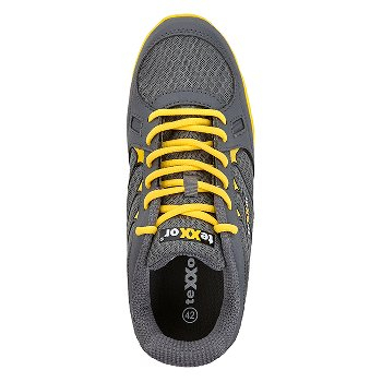 BIG-TEXXOR-S1P-Sicherheitshalbschuhe, Roubaix, grau/gelb