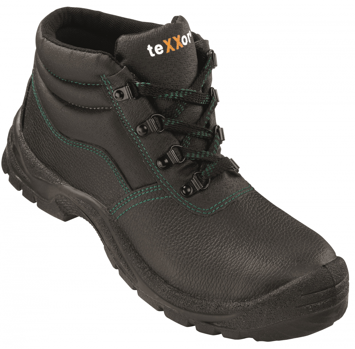 BIG-TEXXOR-S3-Sicherheitsschnürstiefel, Paris, schwarz/grün